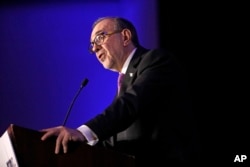 Carlos Sada, Mexico's ambassador to the United States, speaks during a session of the National Immigration Integration Conference, Dec. 12, 2016, in Nashville, Tenn.