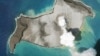 Foto Planet SkySat menunjukkan kepulan asap gunung berapi bawah laut Hunga Tonga-Hunga Ha'apai beberapa hari sebelum meletus pada 15 Januari, di Hunga Tonga-Hunga Ha'apai, Tonga, 7 Januari 2022. (Foto: Planet Labs PBC via REUTERS)