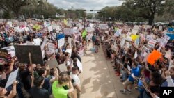 Акция протеста у здания Капитолия штата Флорида в Таллахасси