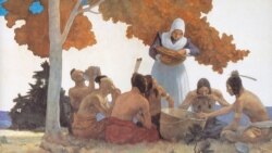 Thanksgiving with the Indians by N. C. Wyeth