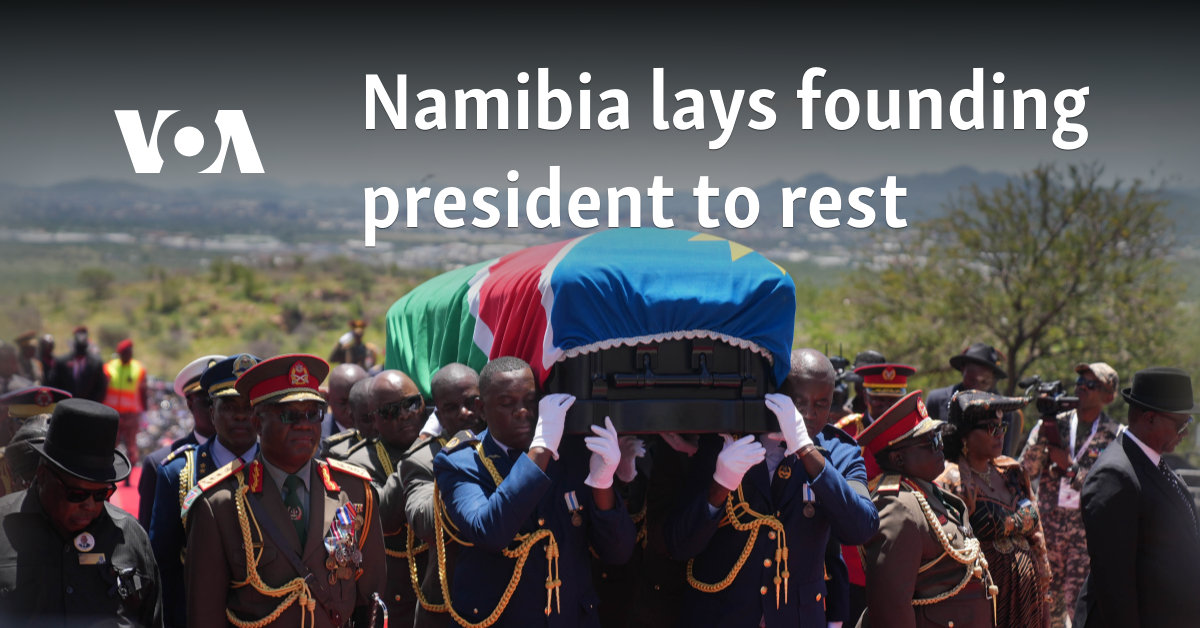 Namibia lays founding president to rest 