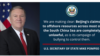 Tuyên bố về Biển Đông của Ngoại Trưởng Hoa Kỳ Mike Pompeo hôm 13/07/2020. Photo US Department of State.