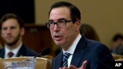 Treasury Secretary Steven Mnuchin testifies before the House Ways and Means Committee on Capitol Hill in Washington, March 14, 2019.
