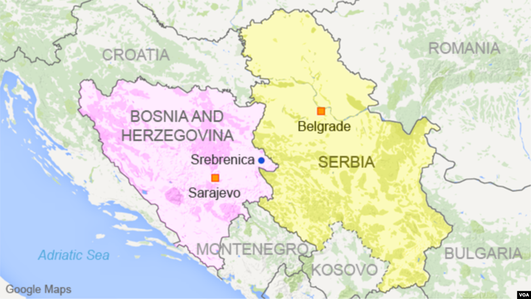 Srebrenica Massacre Map