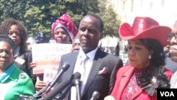 Kenyan Senator Lanny Kivuti (Center) at Capitol Hill