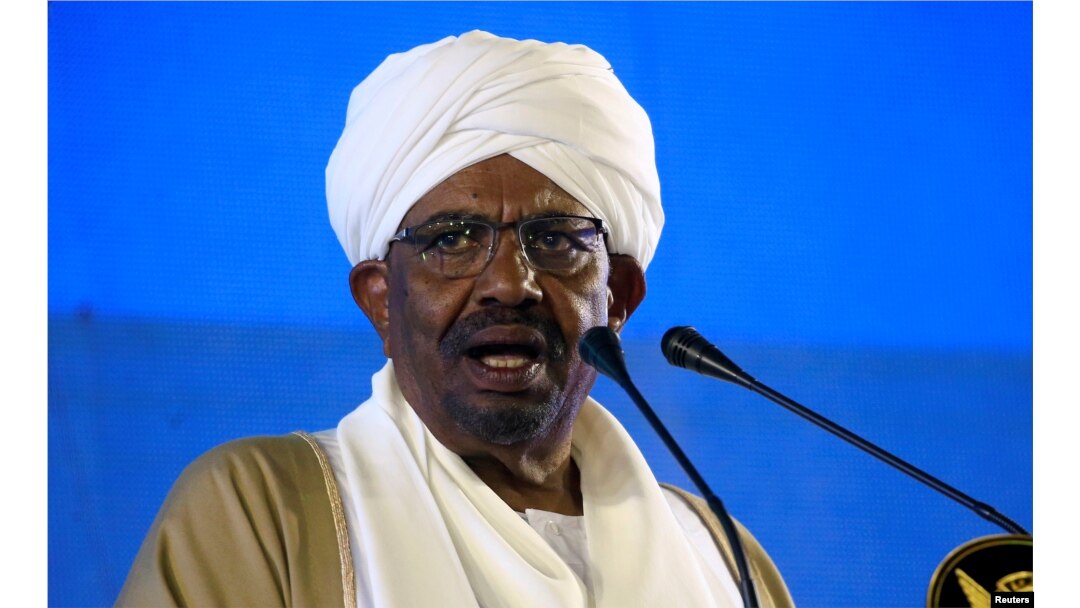 FILE - Sudan's President Omar al-Bashir delivers a speech at the Presidential Palace in Khartoum, Sudan, Dec. 31, 2018.