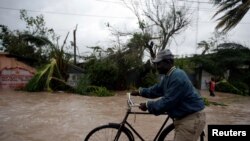 Les Cayes, Haiti, après le passage de l'ouragan Matthew, le 4 octobre 2016. 