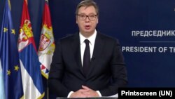 Arhiva - Predsednik Srbije Aleksandar Vučić (Foto: Printscreen:webtv.un.org) 
