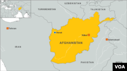 Peta wilayah Herat, Afghanistan (Foto: dok).