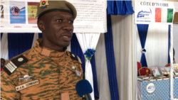 Le Commandant de gendarmerie William Combary, Ouagadougou le 24 novembre 2019 (VOA/Lamine Traoré)
