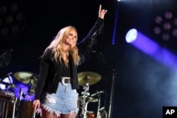 Miranda Lambert performs at the 2017 CMA Music Festival at Nissan Stadium, June 8, 2017 in Nashville, Tennessee.