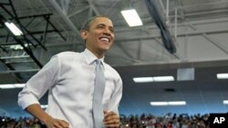 Presidente Barack Obama num comício no Estado da Florida, Abril 2012