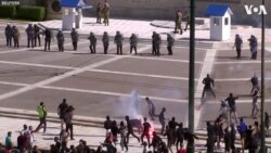 Police Fire Tear Gas at Student Protesters in Athens