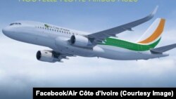 Un avion d'Air Côte d'Ivoire en plein vol, 31 octobre 2017. (Facebook/Air Côte d'Ivoire)
