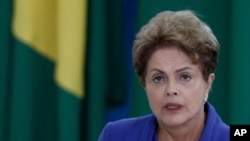 FILE - Brazil’s President Dilma Rousseff.