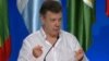 Santos: "Aquí no expropiamos, presidente Rajoy"