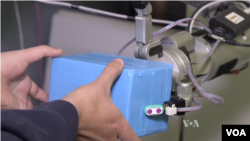 Kenny Gutierrez demonstrates a robot that can sense through touch
