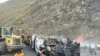 واژگونی یک دستگاه مینی‌بوس در کامیاران ۱۶ کشته بر جا گذاشت