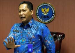 Dirut Bulog Budi Waseso ketika masih menjabat sebagai Kepada Badan Narkotika Nasional, 28 Juli 2017. (Foto: Reuters)