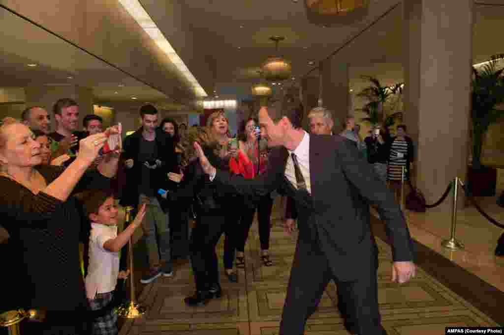 Oscar&reg; host Neil Patrick Harris arrives at the Oscar&reg; Nominees Luncheon in Beverly Hills, Feb. 2, 2015.