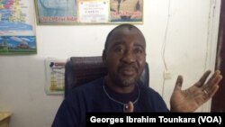 Touré Adama, président de la Coordination des gares routières, à Abidjan, en Côte d'Ivoire, le 17 juin 2017. (VOA/Georges Ibrahim Tounkara)