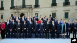Evropski lideri na samitu u Valeti, 3. februar 2017