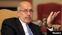 ທ່ານ Mohamed ElBaradei ບຸກຄົນສໍາຄັນໃນລະດັບຫົວໜ້າ ຂອງຝ່າຍຄ້ານອີຈິບ
