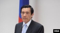 台湾总统马英九(美国之音申华拍摄)