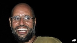 Saif al-Islam, the son of Libyan leader Moammar Gadhafi, August 23, 2011. (file photo)