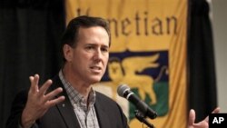 ທ່ານ Rick Santorum ອະດີດສະມາຊິກສະພາສູງລັດ Pensylvania ຜູ້ສະມັກເຂົ້າແຂ່ງຂັນເປັນປະທານາ ທິບໍດີສະຫະລັດ ຂອງພັກຣີພັບບລີກັນ ໄດ້ຮັບຫາງສຽງນິຍົມຢູ່ລັດ Louisiana. 