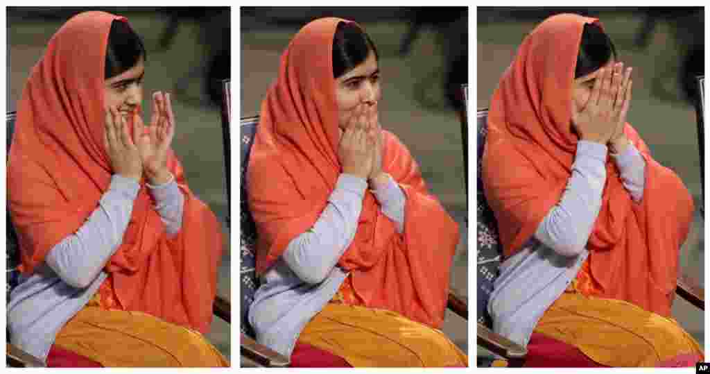 Malala Yusufzoy - Nobel tinchlik mukofoti sovrindori, Oslo, Norvegiya, 10-dekabr, 2014