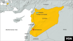 Map of Khan al-Assal, Syria
