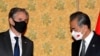 美国国务卿布林肯与中国外长王毅在G20峰会期间会面（路透社2021年10月31日）