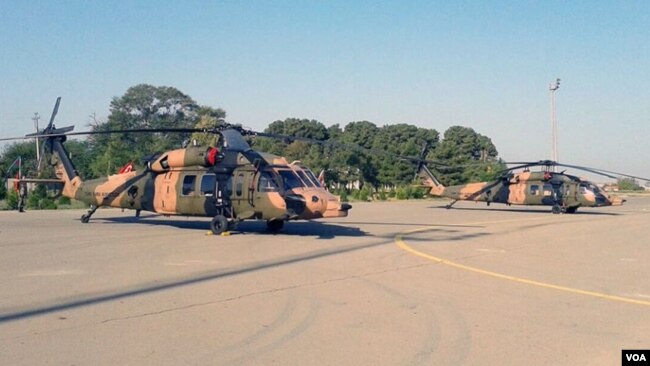 თურქული Sikorsky S-70 ტიპის ვერტმფრენები აზერბაიჯანის ავიაბაზაზე