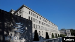 FILE - World Trade Organization (WTO) headquarters in Geneva, Switzerland, July 26, 2018.