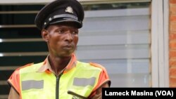 Kanduwa Sande is a police officer with a greater passion for sports. (Lameck Masina/VOA)
