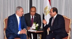 İsrail Başbakanı Netanyahu ve Mısır Cumhurbaşkanı El Sisi