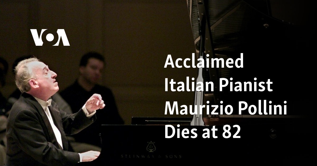 Le célèbre pianiste italien Maurizio Pollini est décédé à 82 ans