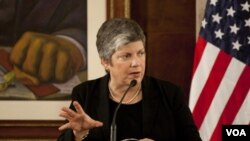 La secretaria de Seguridad Nacional de Estados Unidos, Janet Napolitano.