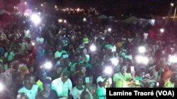 Le public du festival Afrobeat, Ouagadougou, le 20 septembre 2020. (VOA/Lamine Traoré)
