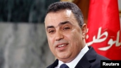 Tunisia's Prime Minister Mehdi Jomaa speaks during a news conference in Tunis, Jan. 26, 2014.