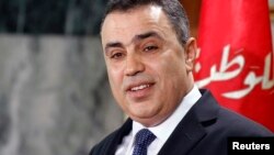 Tunisia's Prime Minister Mehdi Jomaa speaks during a news conference in Tunis, Jan. 26, 2014.