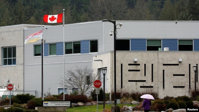 华为CFO孟晚舟在加拿大不列颠哥伦比亚枫树岭的一个女子拘留所里被拘押。（2018年12月8日）