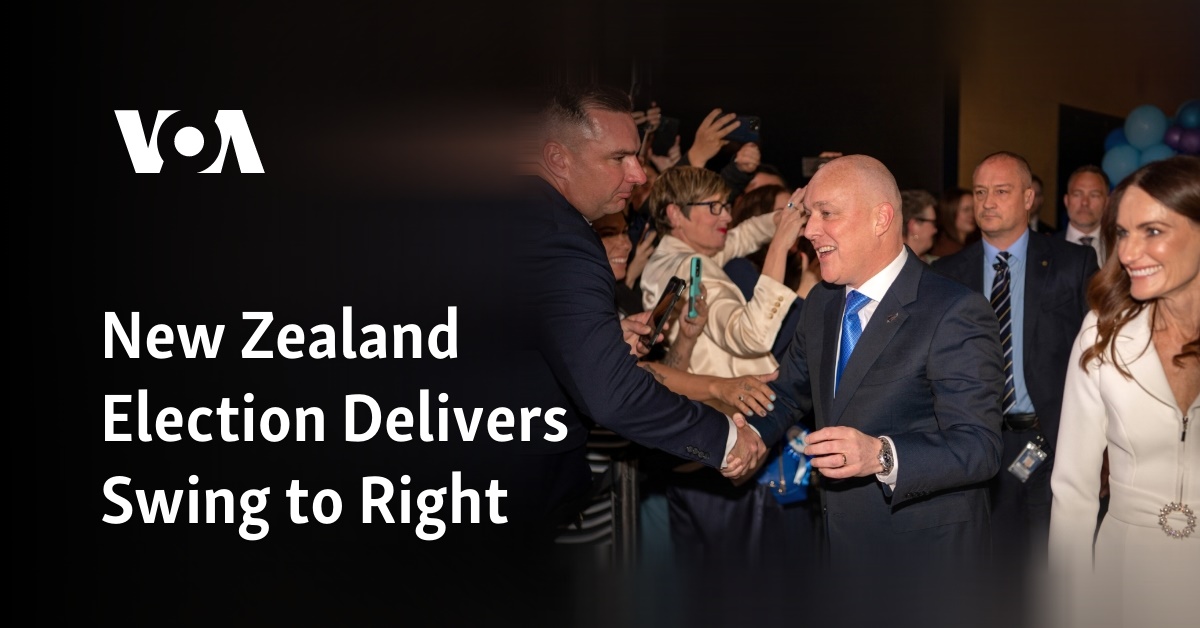 New Zealand Election Delivers Swing To Right