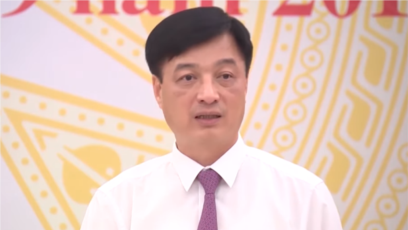 Thứ trưởng Bộ Công an Nguyễn Duy Ngọc phát biểu tại họp báo ngày 4/9/2019. Photo Nhandan TV