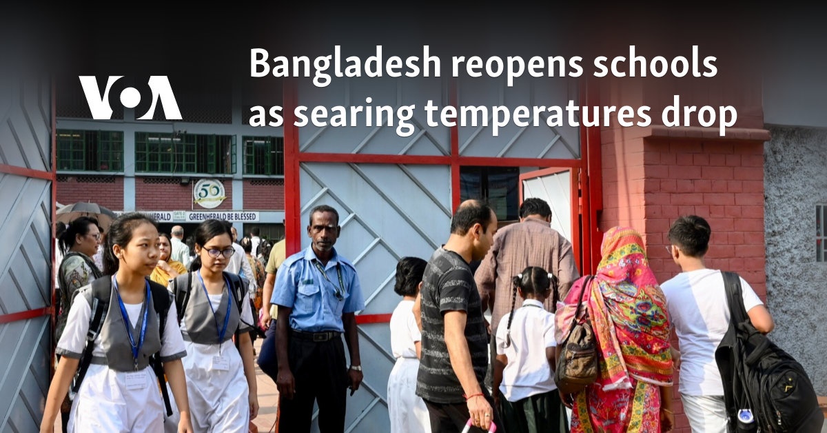 Bangladesh reopens schools as searing temperatures drop