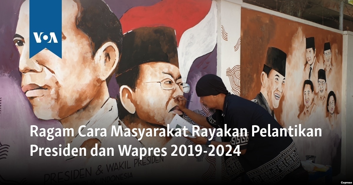 Ragam Cara Masyarakat Rayakan Pelantikan Presiden dan Wapres 2019-2024