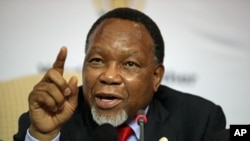 South Africa's Deputy President Kgalema Motlanthe, Nov. 30, 2012.