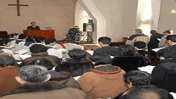 평양 칠골교회의 예배(2008년12월 자료사진)