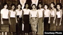 Neou Sarem, second from far left, was born March 18, 1940, in Kandal province's Kien Svay district, in a household of seven children.